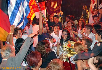 Todos querían saludar a la nueva soberana de la ciudad