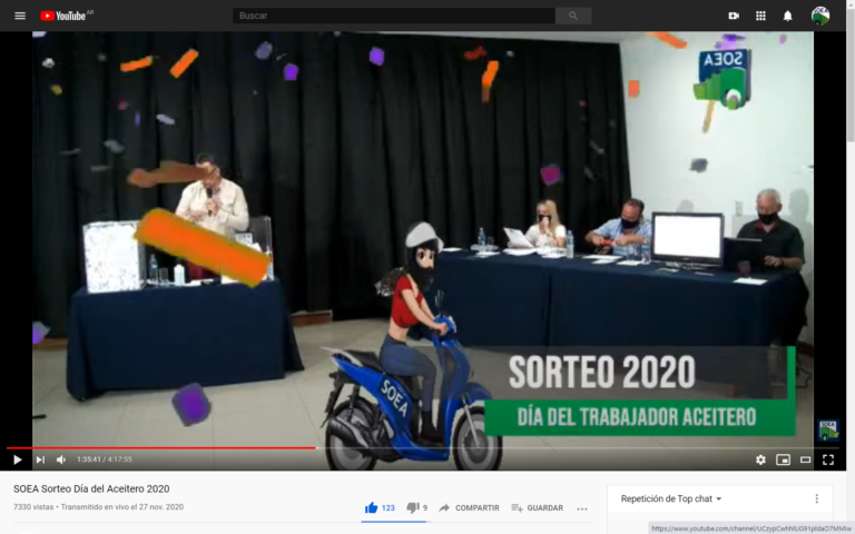 SOEA: TODOS LOS GANADORES del Sorteo «Día del Aceitero» 2020 y el video de la transmisión