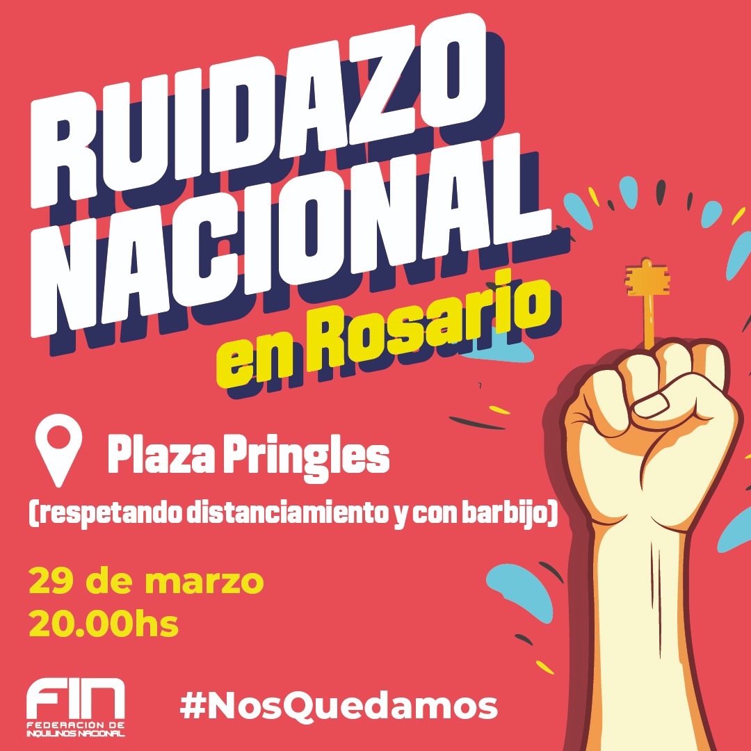 ESTE LUNES RUIDAZO INQUILINO EN TODO EL PAIS