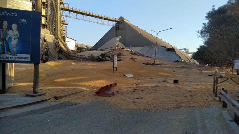 Se derrumbó un silo en Bunge PGSM y hay heridos