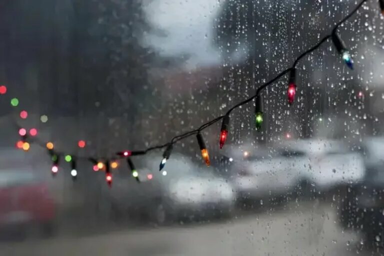 Llegó la tormenta y la mesa navideña se arma adentro Llegó la tormenta y la mesa navideña se arma adentro
